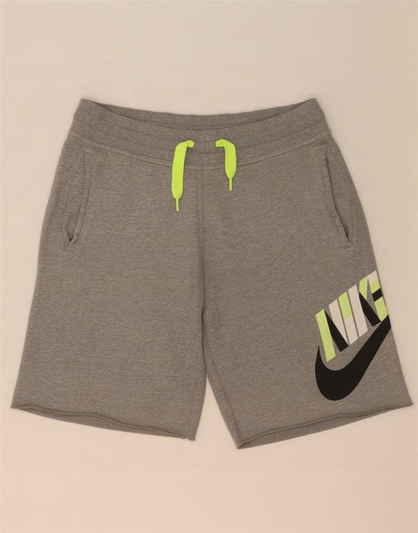 Nike Mens Graphic Sport Shorts Small Grey Cotton