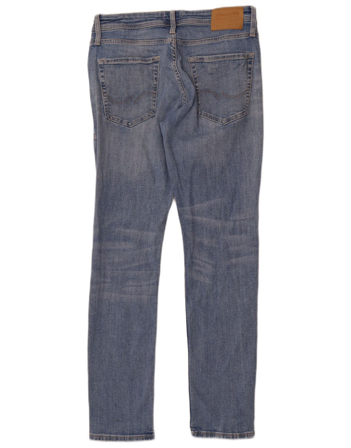 Jack & Jones Masculino GLENN Slim Jeans W31 L30 Azul Algodão
