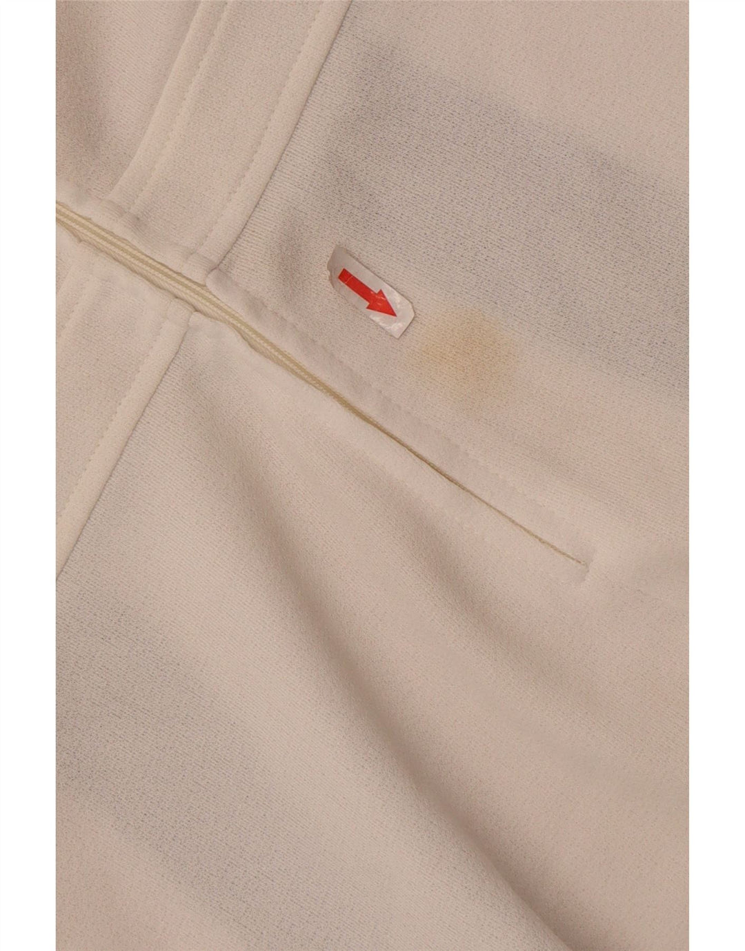 Blusa feminina vintage sem mangas Top IT 46 grande bloco colorido branco