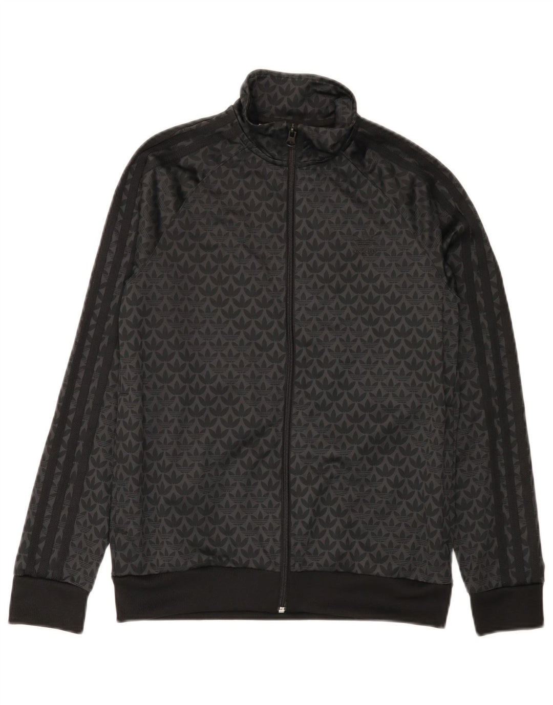 Casaco de treino gráfico Adidas Boys 12-13 anos preto poliéster