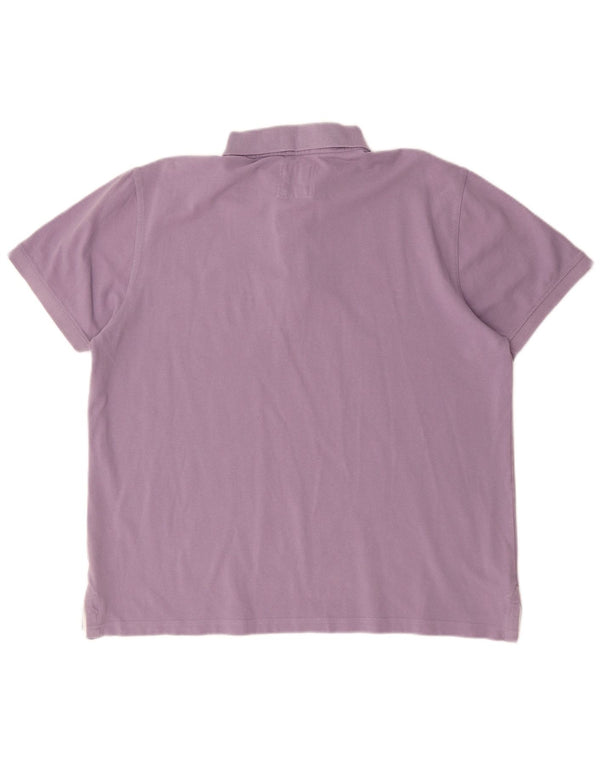 Crew Clothing Mens Polo Shirt XL Purple Cotton