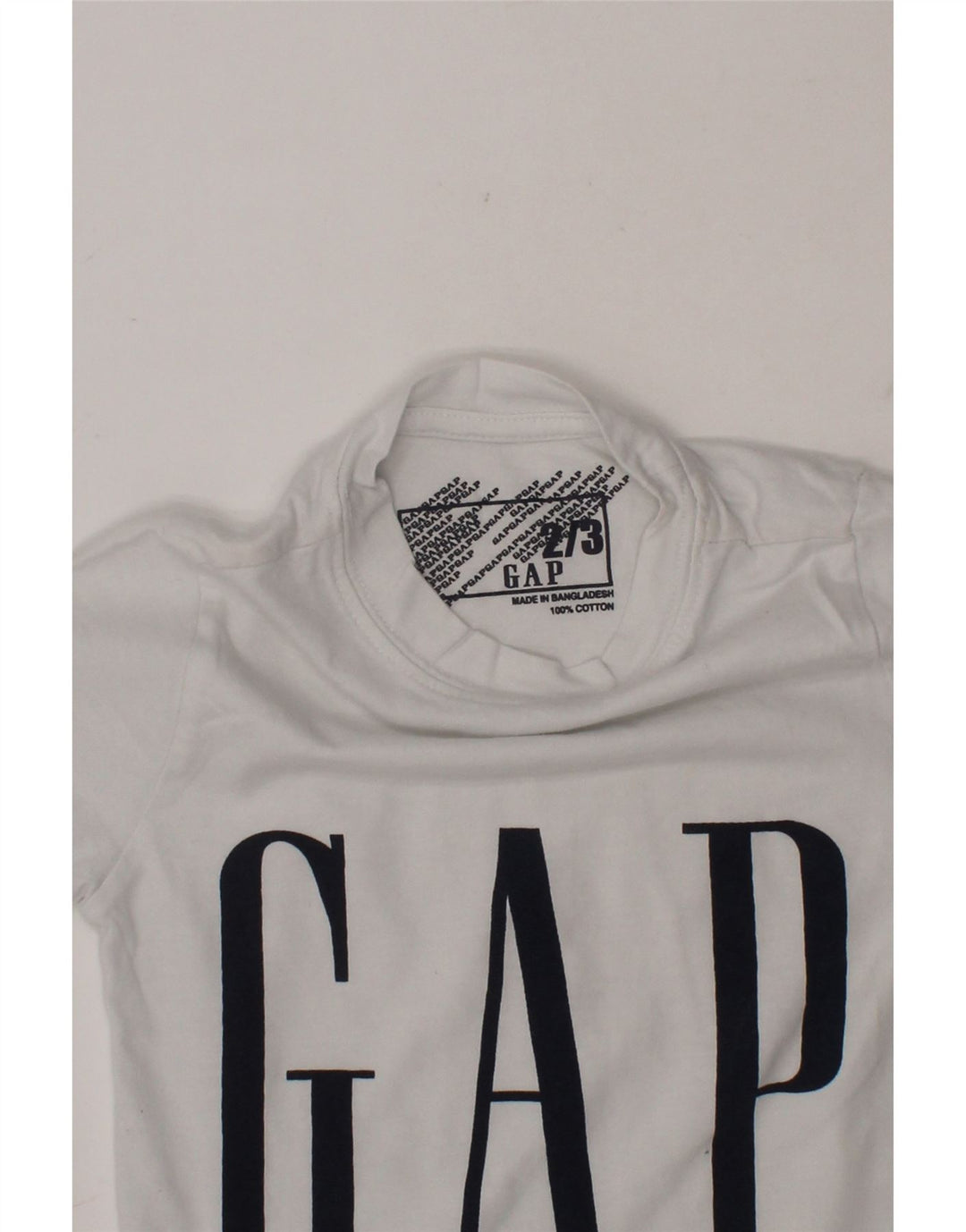 GAP Boys Graphic T-Shirt Top 2-3 Years White Cotton Vintage Gap and Second-Hand Gap from Messina Hembry 