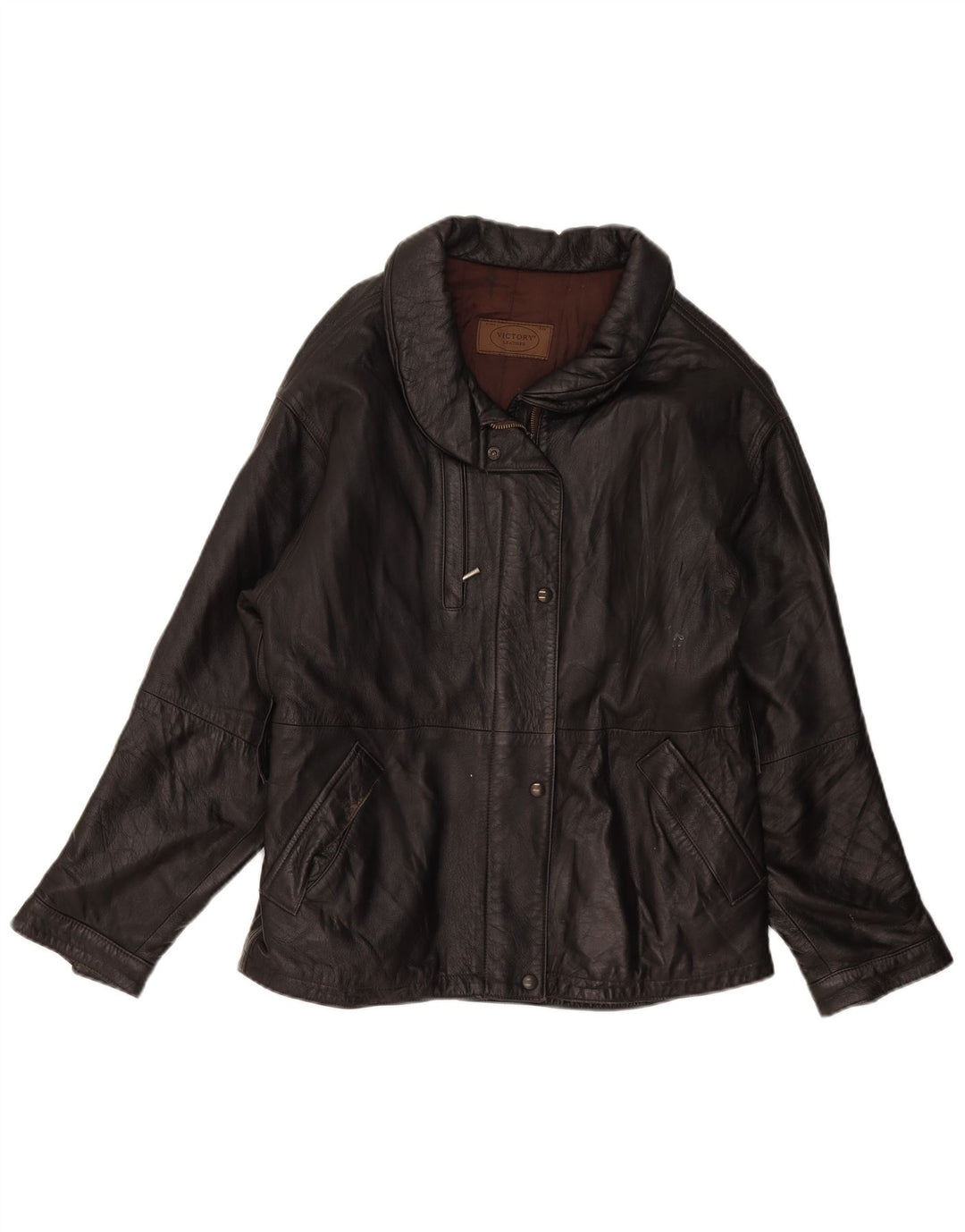 Jaqueta de couro feminina Victory IT 44 couro preto médio
