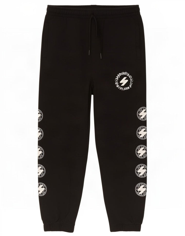 Calça de treino masculina Superdry Graphic Joggers pequena preta