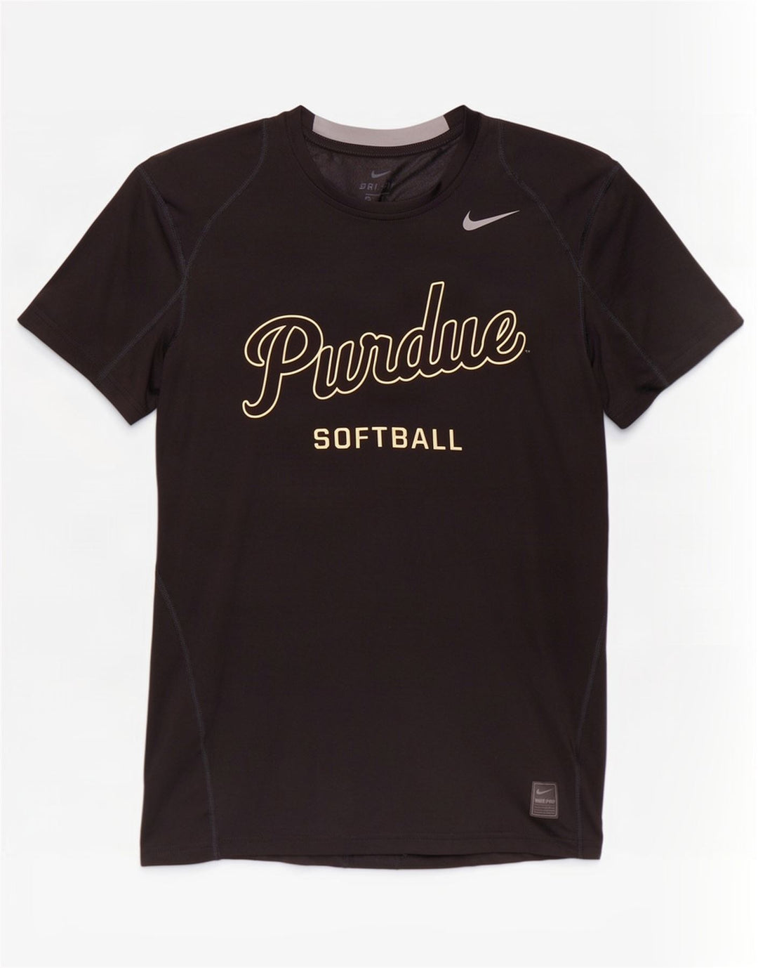 Camiseta Nike Masculina Dri Fit Graphic Top Médio Preto Poliéster