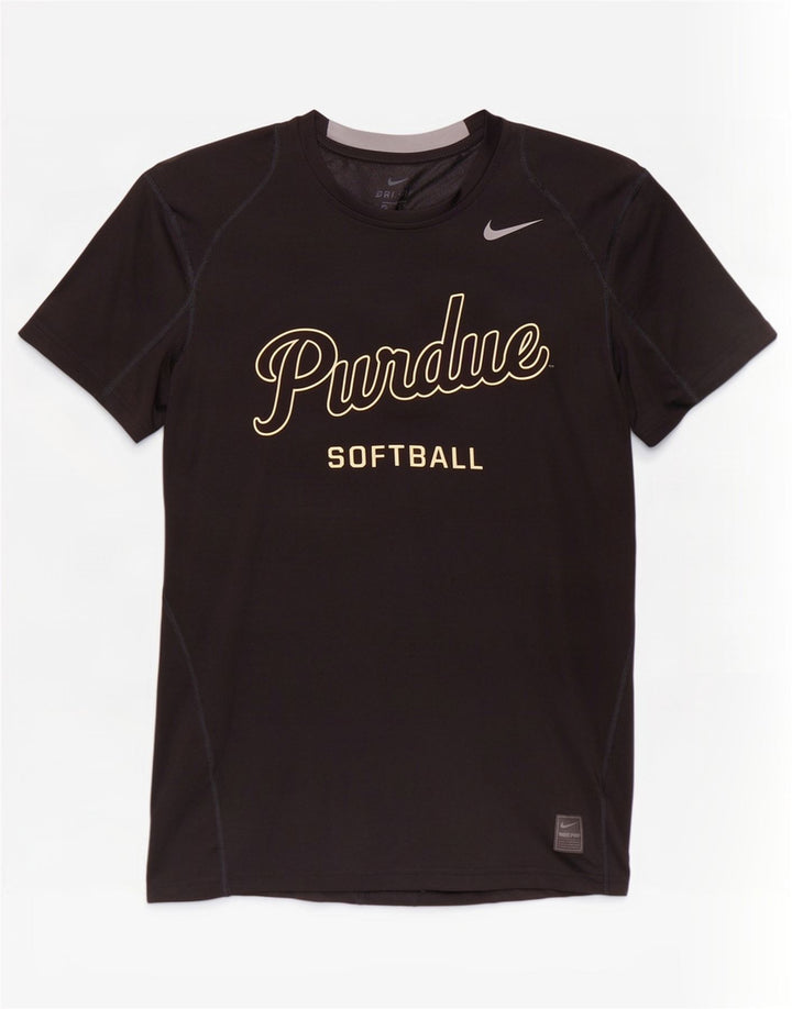 Camiseta Nike Masculina Dri Fit Graphic Top Médio Preto Poliéster