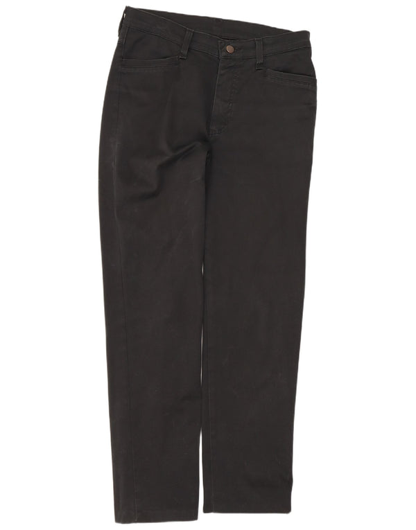 Wrangler Mens Straight Casual Trousers W30 L30 Black