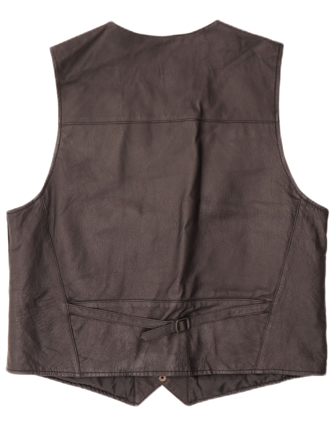 Colete de couro masculino Wilda 2XL couro preto