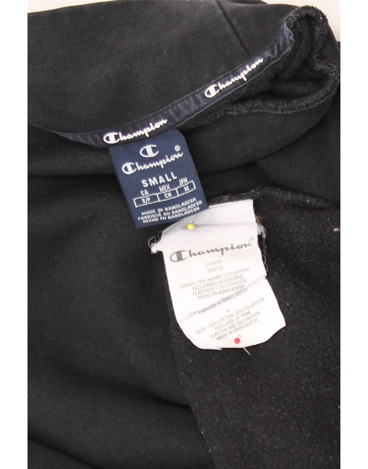 Jumper de moletom feminino grande Champion UK 10 pequeno algodão preto