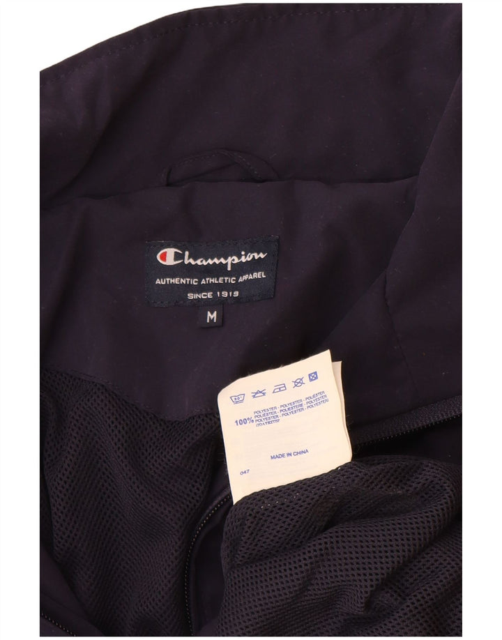 Jaqueta masculina de agasalho Champion médio azul marinho poliéster colorblock