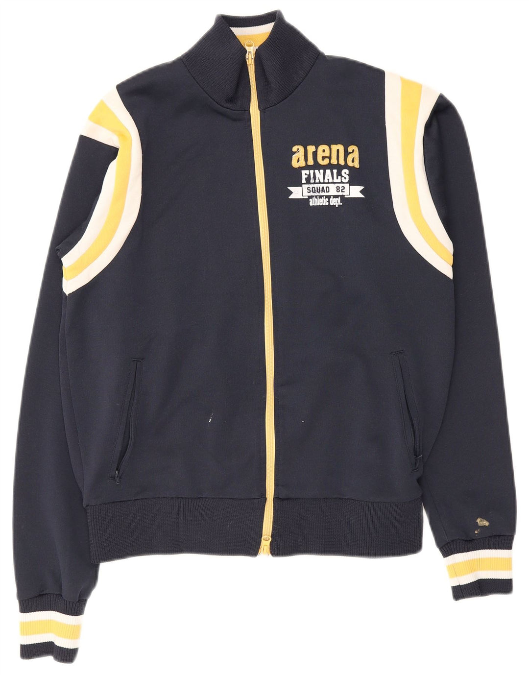 Arena Mens Graphic Tracksuit Top Jacket Médio Azul Marinho Colorblock