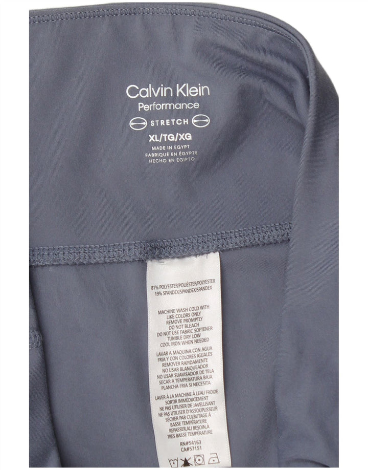Leggings Calvin Klein Mulher UK 18 XL Azul Poliéster
