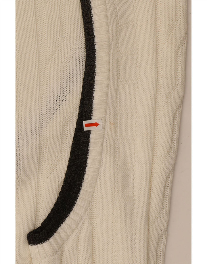 Regata masculina VINTAGE com colete XL branco