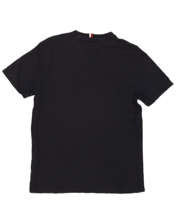 Camiseta masculina Tommy Hilfiger Regular Fit Top Médio Azul Marinho