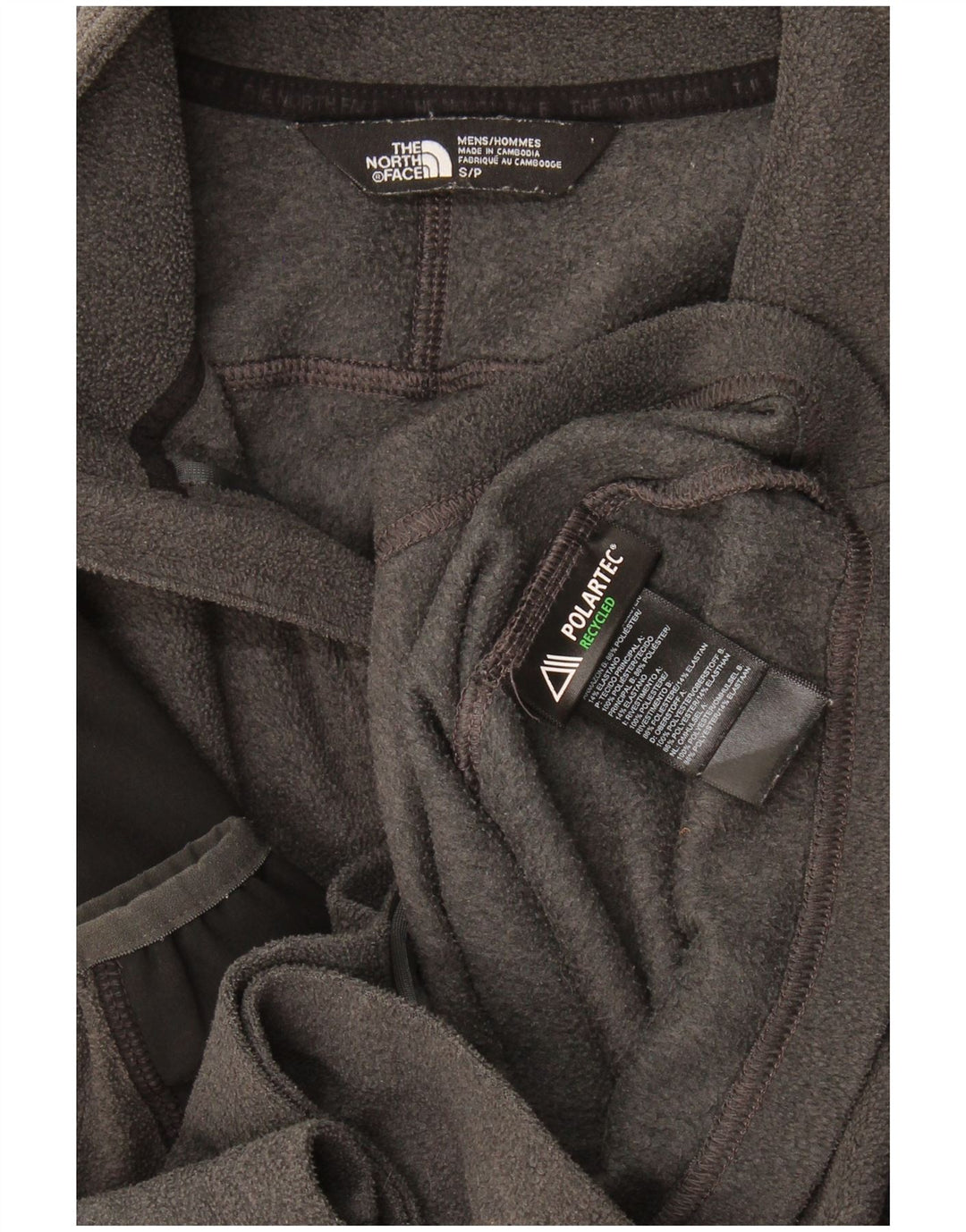 Jaqueta masculina de lã The North Face UK 36 poliéster colorblock cinza pequeno