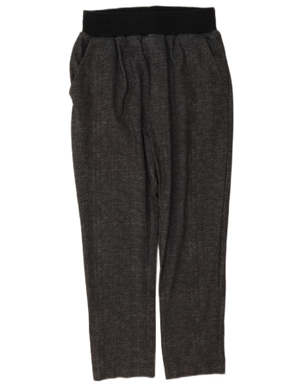 Zara Calça masculina cortada média W31 L24 cinza poliéster