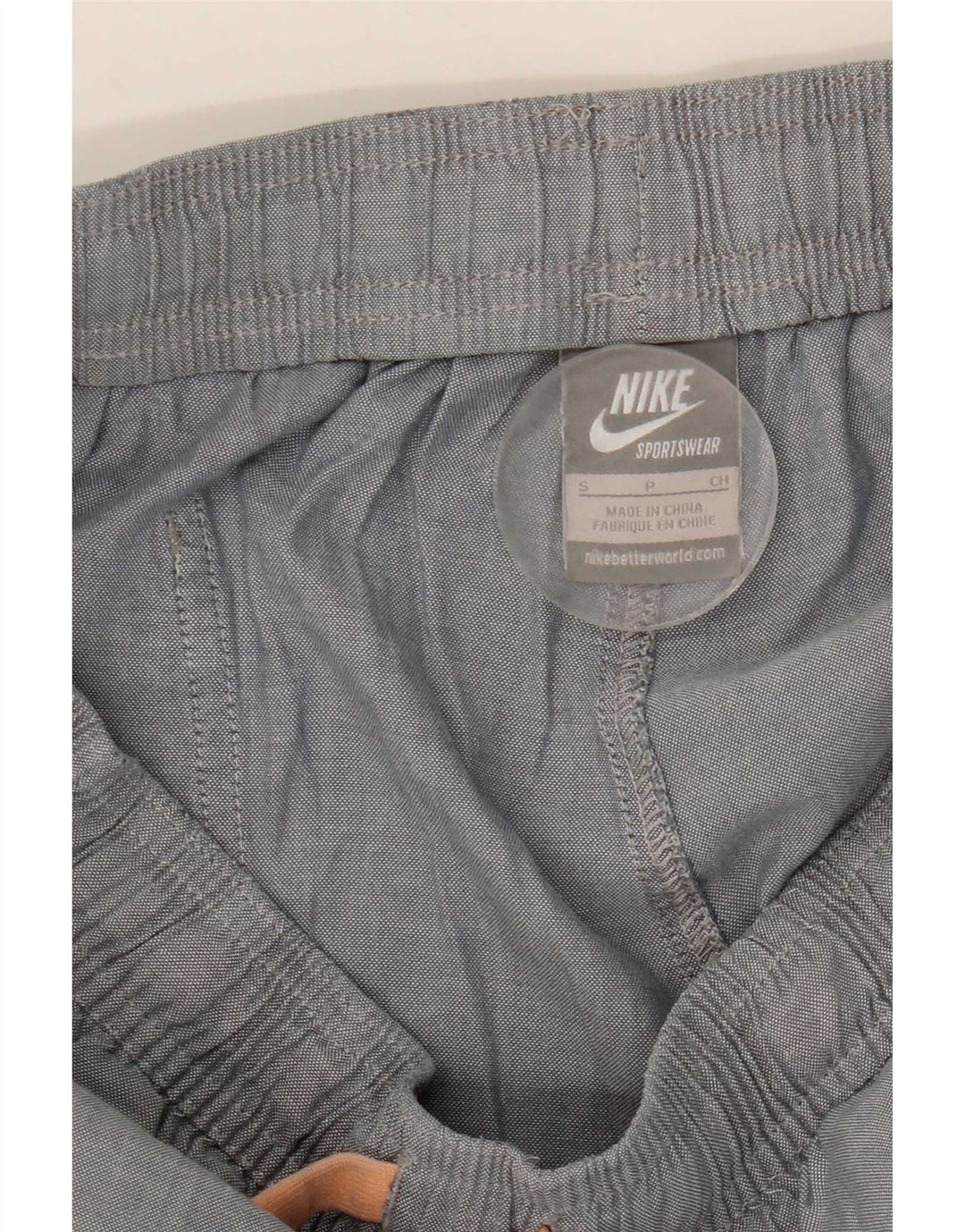 Shorts feminino Nike casual pequeno W27 cinza algodão