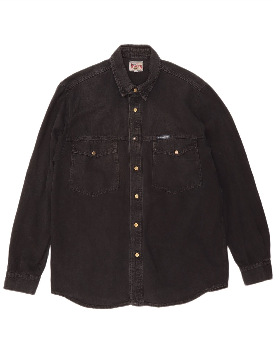 Camisa jeans masculina Roy Rogers XL preta