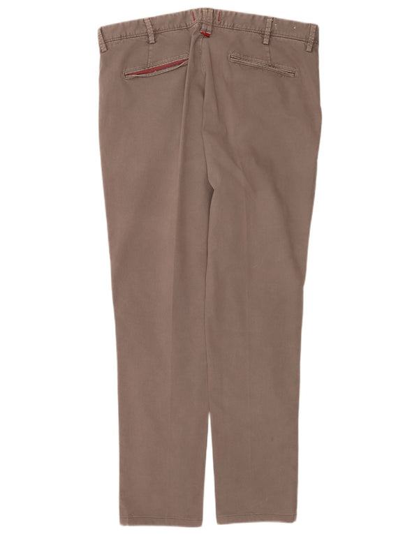 Calça Chino Masculina Jaggy Slim Fit W36 L31 Algodão Marrom