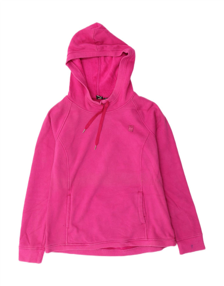 FILA moletom com capuz feminino UK 14 poliéster rosa médio