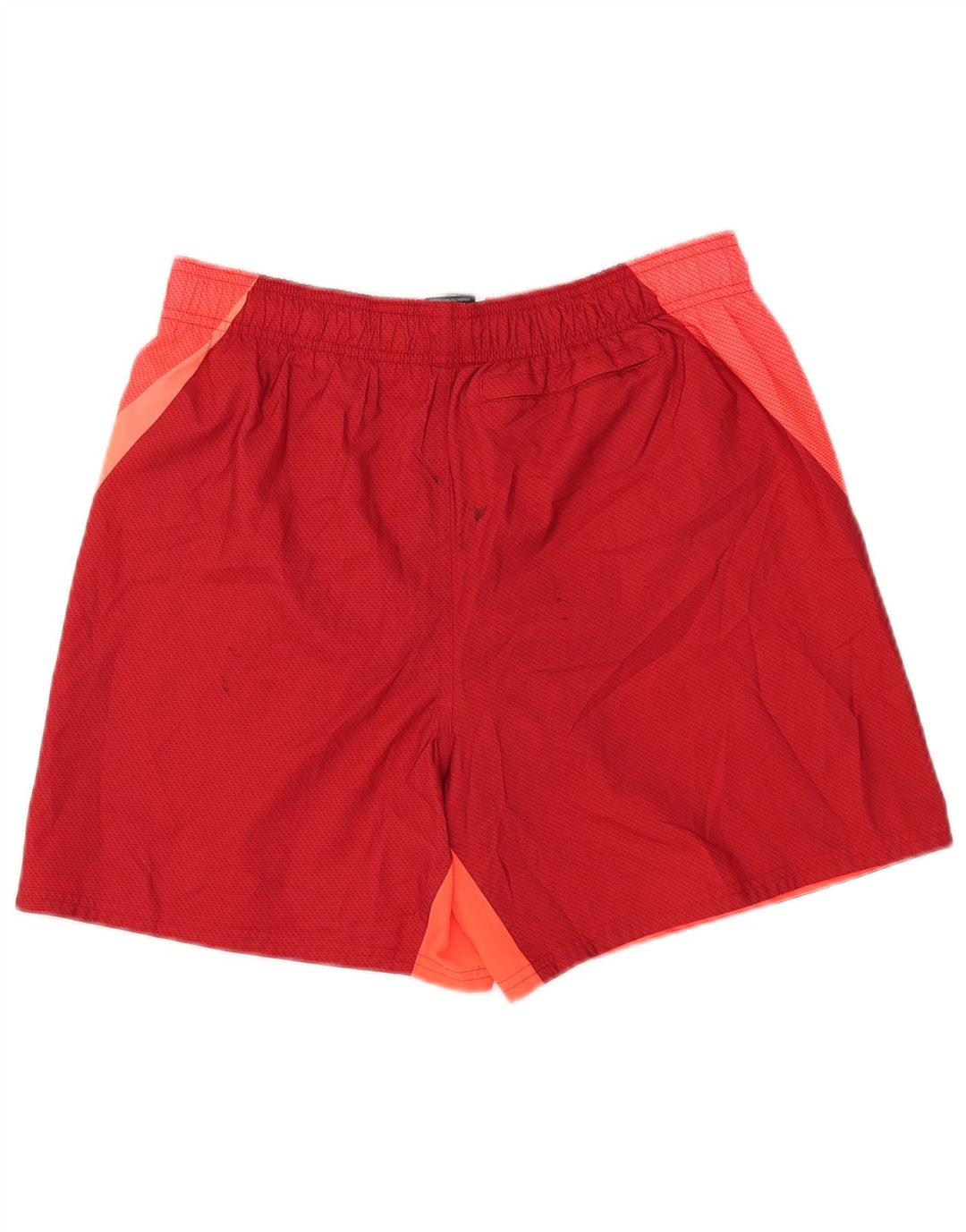 Shorts de natação masculinos Nike Graphic médio vermelho colorblock poliéster