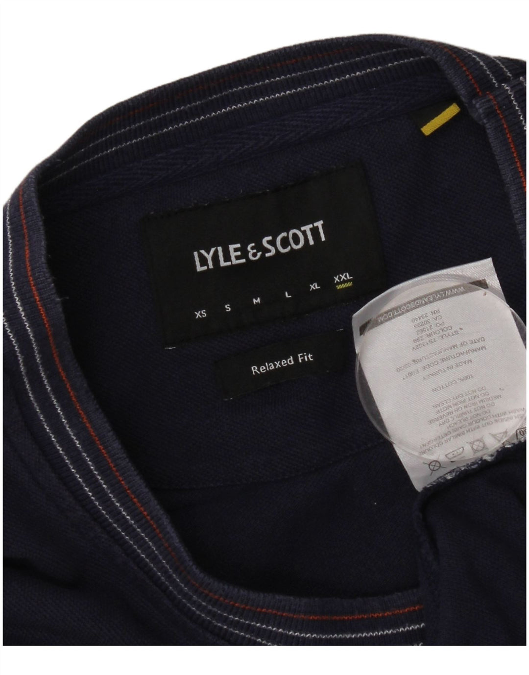 Camiseta masculina Lyle & Scott Top 2XL algodão azul marinho