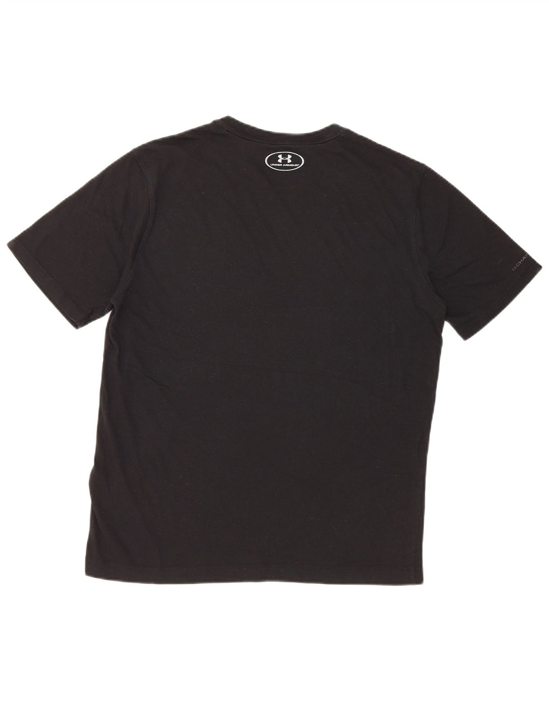 Camiseta masculina Under Armour Heat Gear Top médio algodão preto