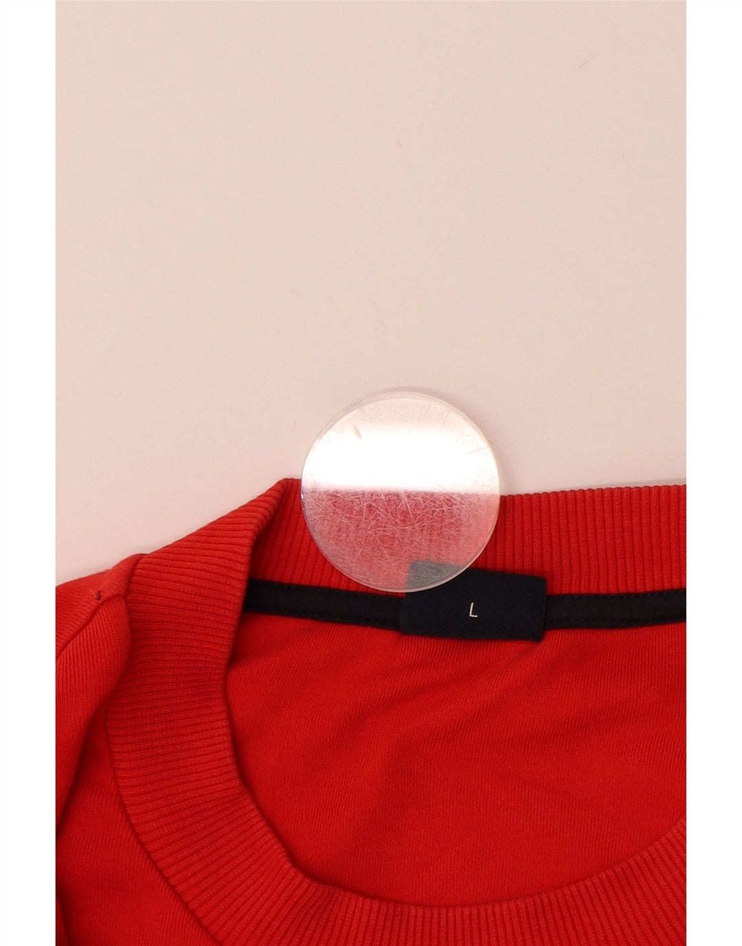 Suéter masculino JOOP com gola redonda, grande algodão vermelho