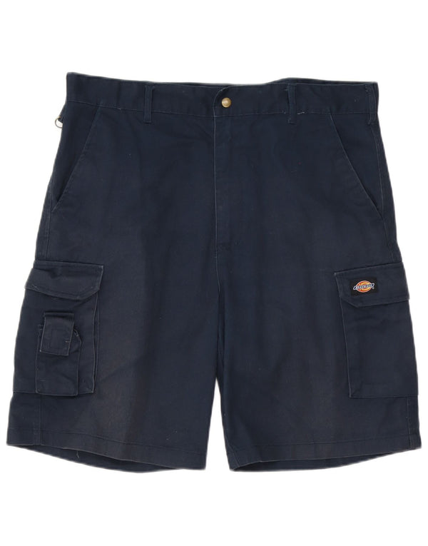 Shorts cargo masculino Dickies W36 grande poliéster azul marinho