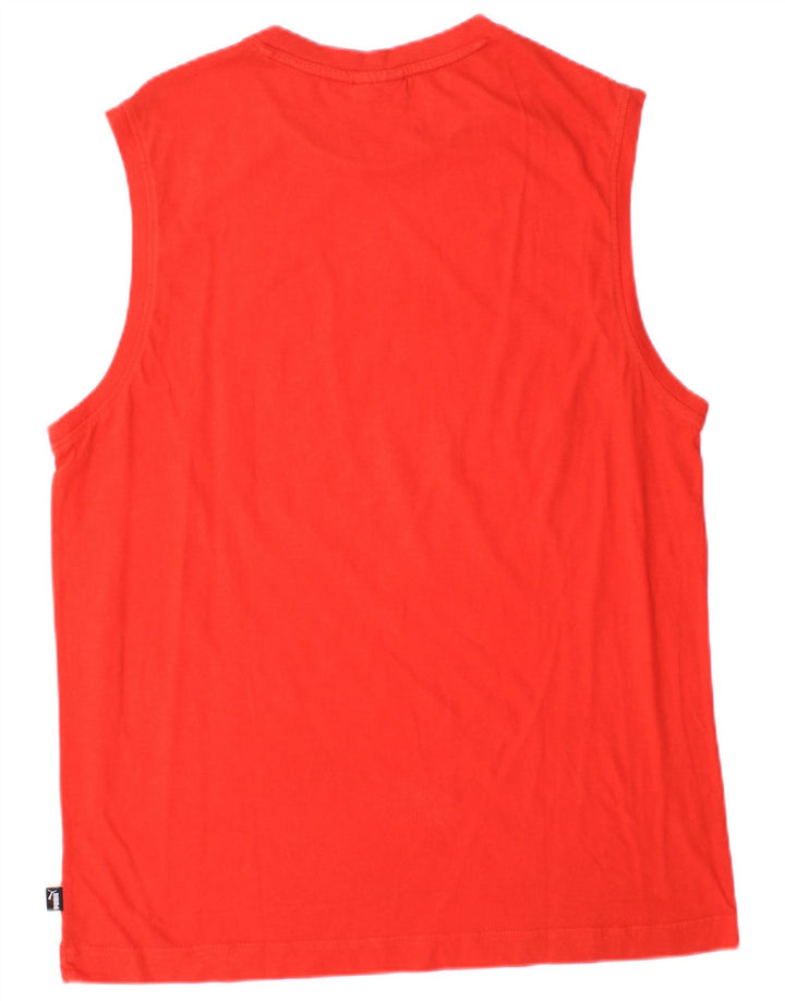Puma Mens Graphic Vest Top Grande Vermelho