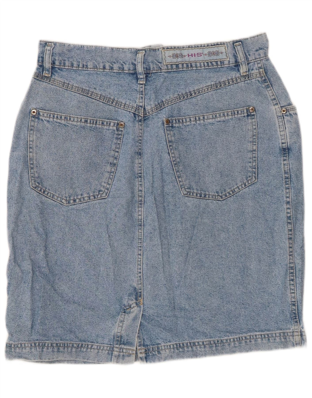 Saia jeans feminina H.I.S IT 44 Médio W30 Azul