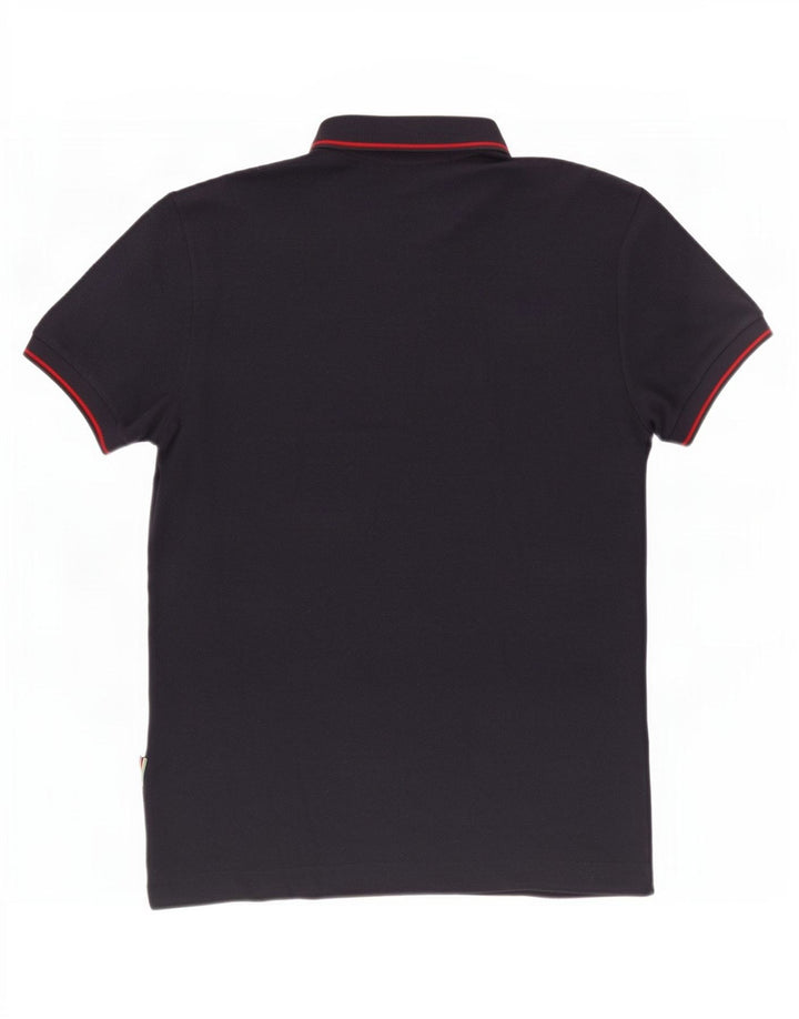 Camisa polo masculina Lacoste Regular Fit tamanho 3 pequeno algodão azul marinho