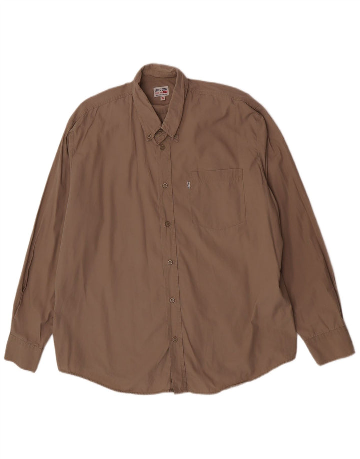 Camisa masculina Levi's XL algodão marrom