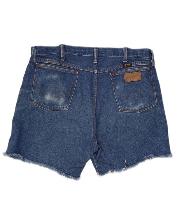 Shorts jeans Wrangler masculino W38 XL azul algodão