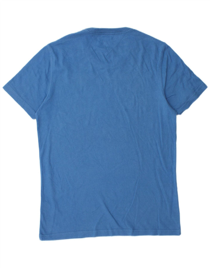 Camiseta masculina Tommy Hilfiger com estampa gráfica azul médio algodão