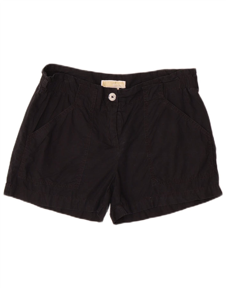 Shorts casuais femininos Michael Kors EUA 6 médio W32 algodão preto