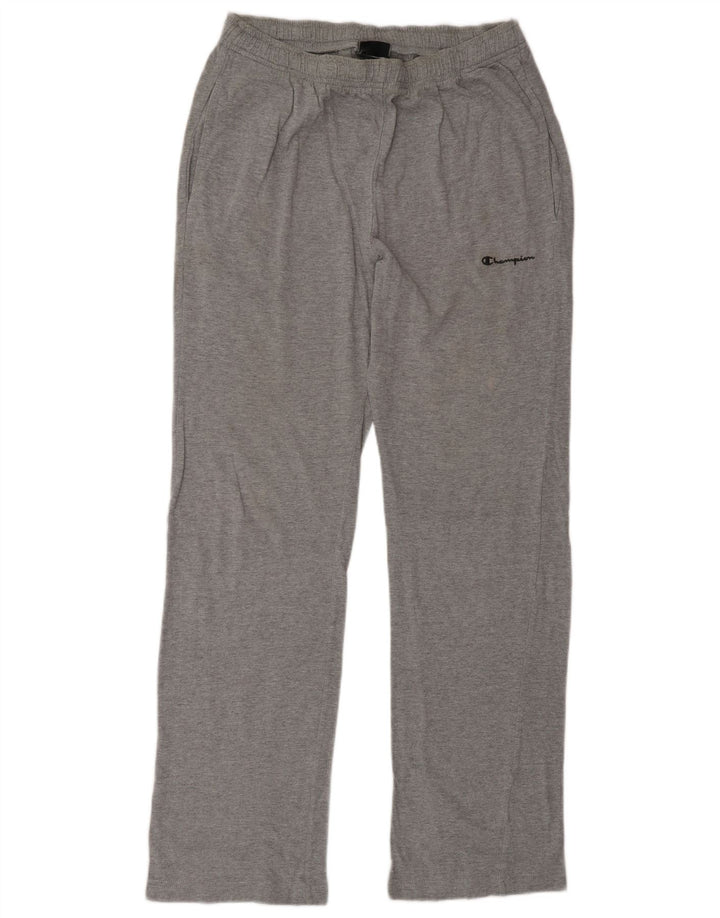 Calça de treino masculina CHAMPION pequena cinza manchada