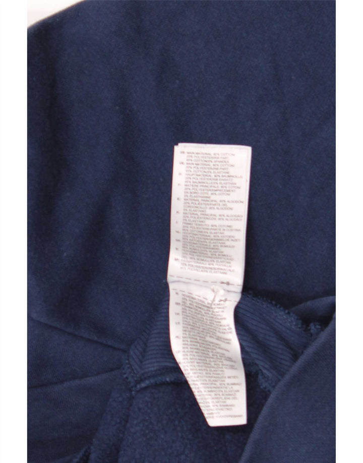 Reebok feminino gráfico oversized moletom jumper reino unido 12/14 médio azul marinho