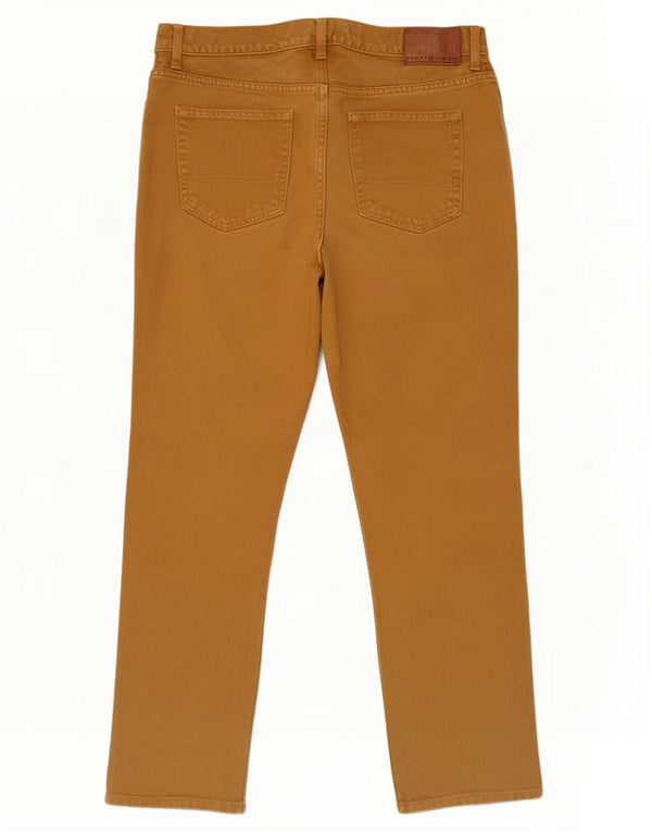 Tommy Hilfiger Masculino Slim Straight Jeans W32 L30 Bege