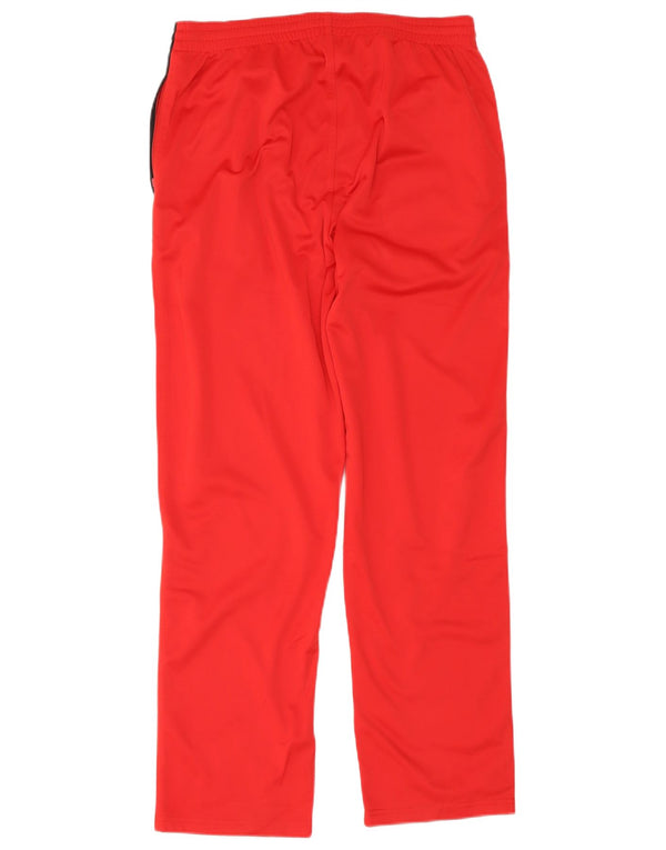Calça de treino masculina Kappa grande poliéster colorblock vermelho