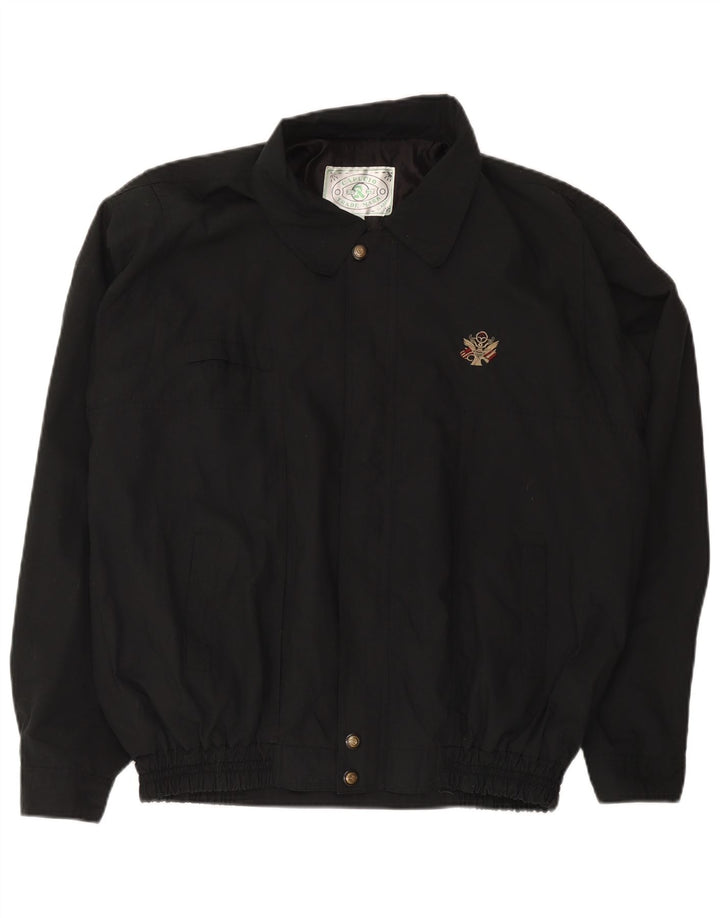 Jaqueta bomber masculina vintage UK 42 XL preta