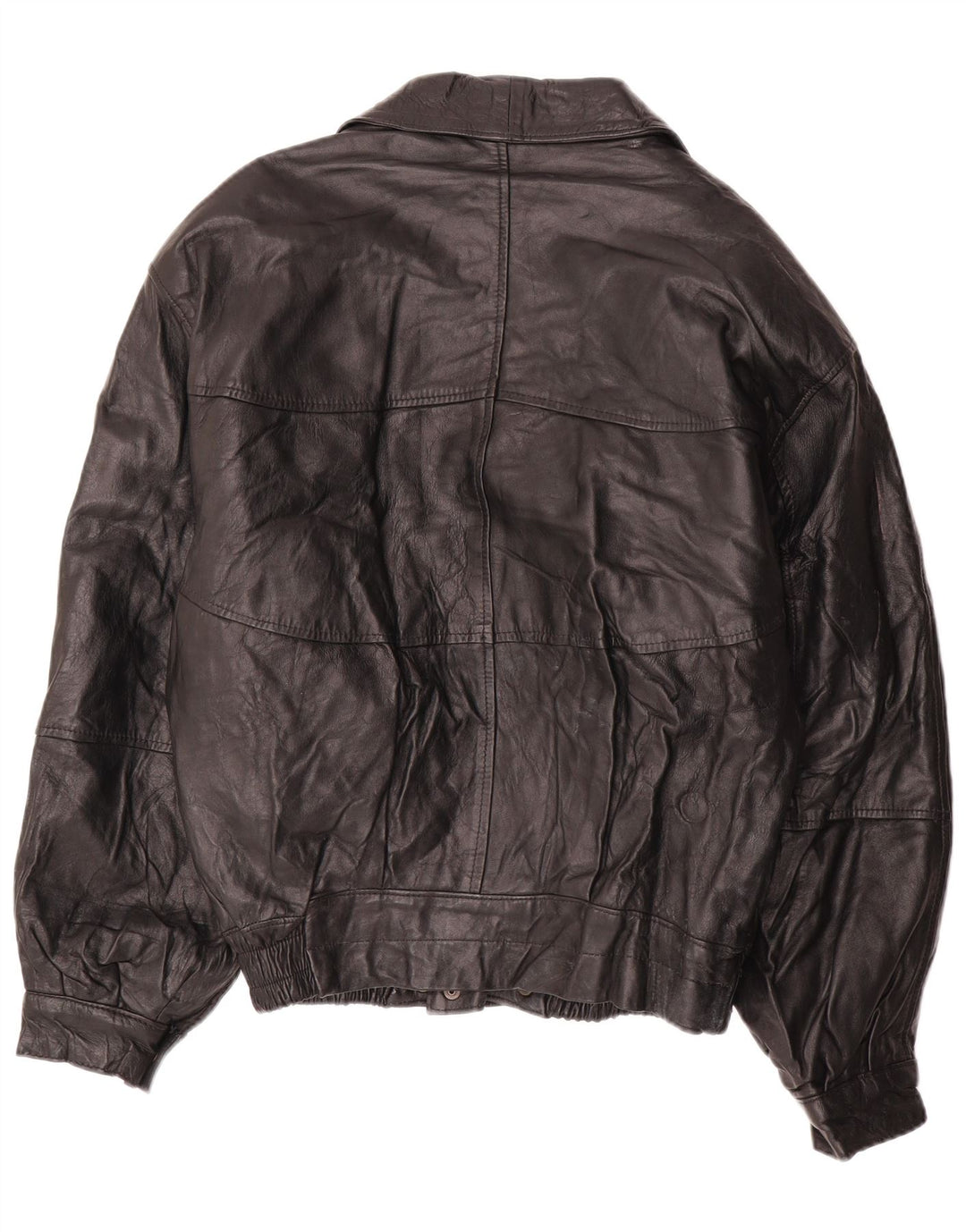 Jaqueta de couro masculina LAVORAZIONE ARTIGIANA IT 52 XL couro preto