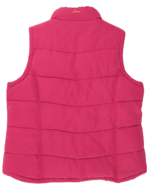Colete acolchoado feminino Joules UK 14 grande rosa