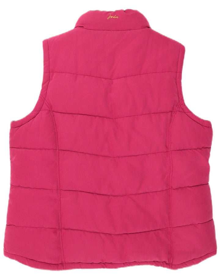 Colete acolchoado feminino Joules UK 14 grande rosa