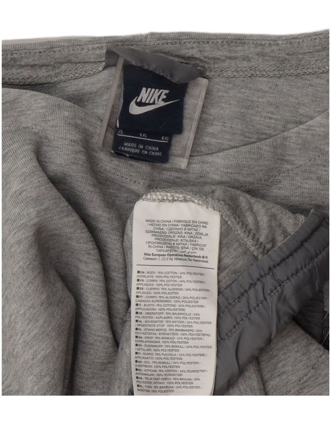 Moletom feminino Nike Jumper UK 18 XL cinza algodão