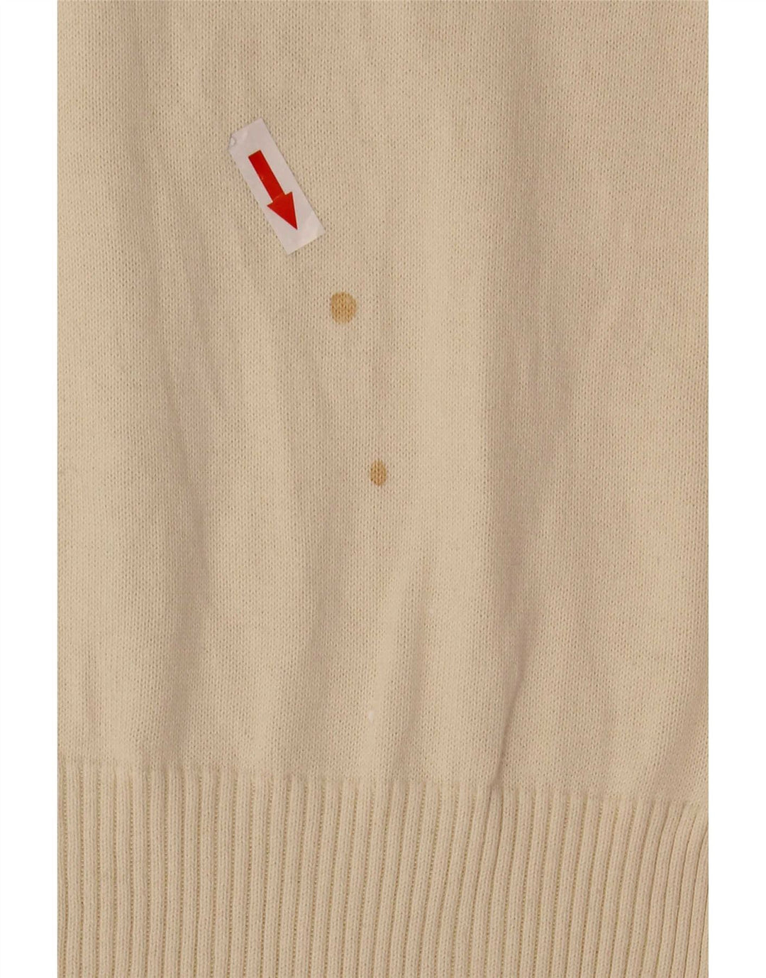 Suéter feminino Levi's com decote em V UK 12 Médio Off White