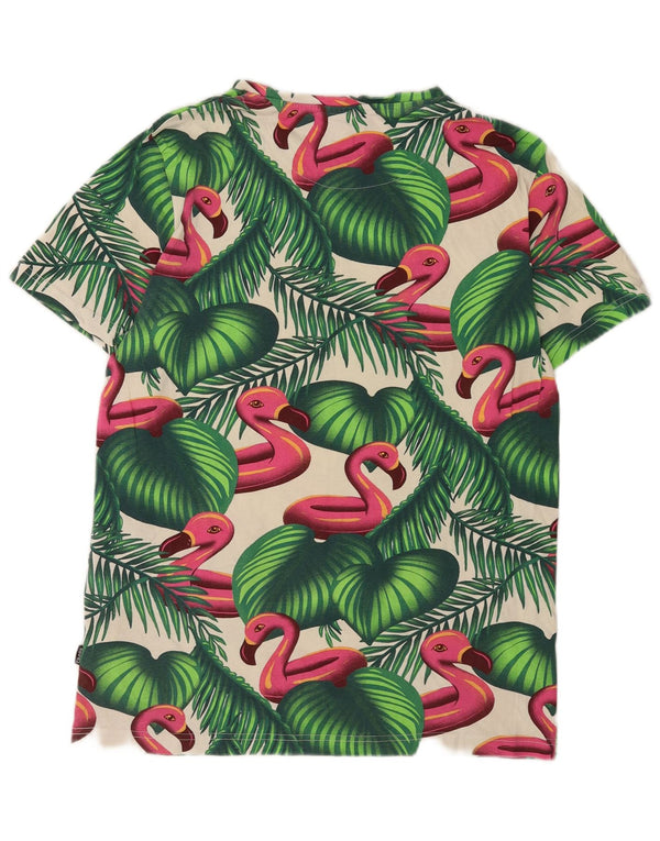 Cropp Camiseta Masculina Slim Fit Top Grande Verde Animal Print Algodão