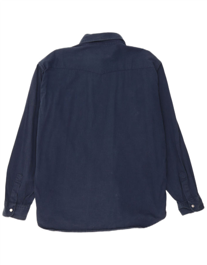 Camisa masculina CARRERA XL azul marinho algodão