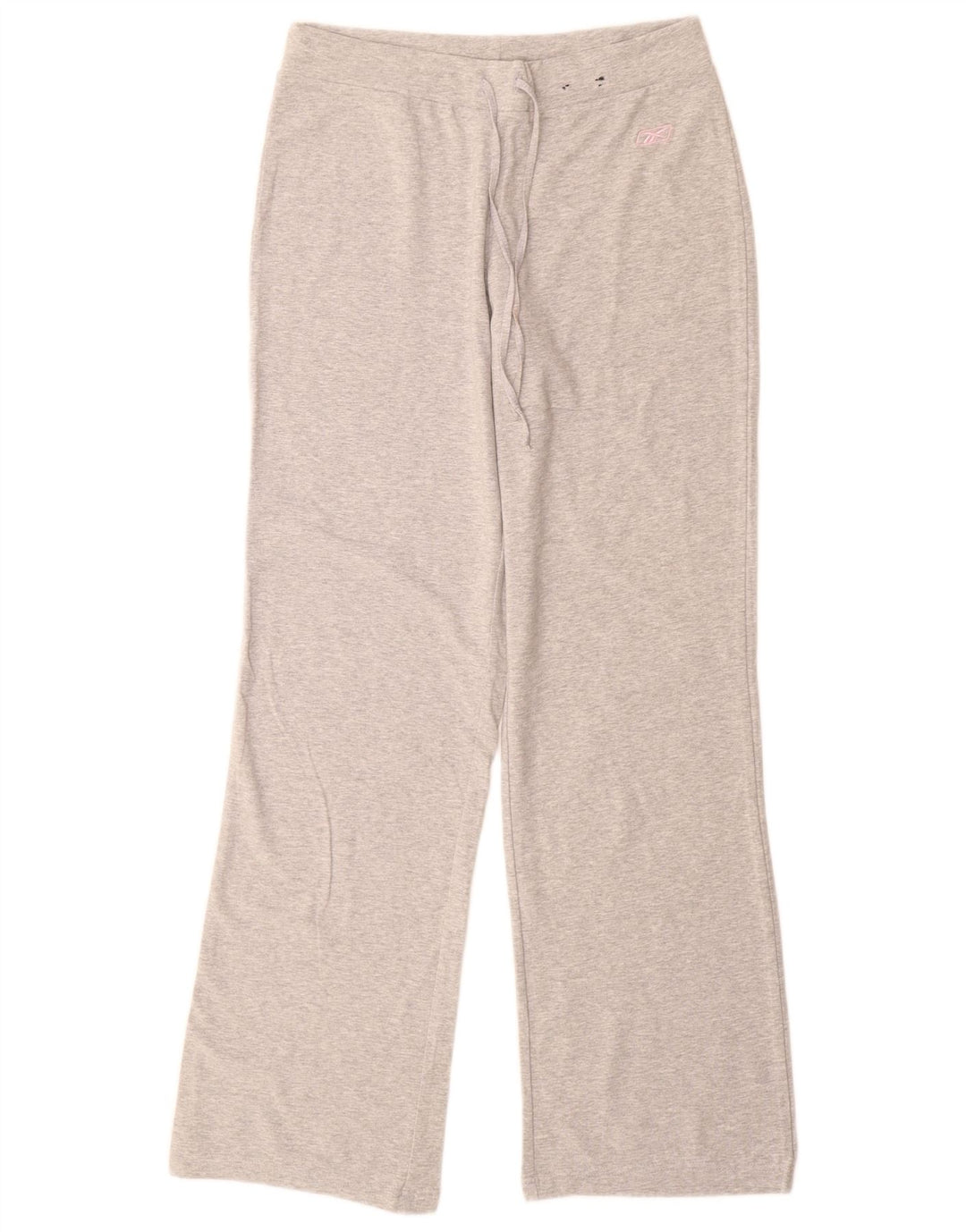 Calça de treino feminina Reebok UK 10 pequeno algodão cinza