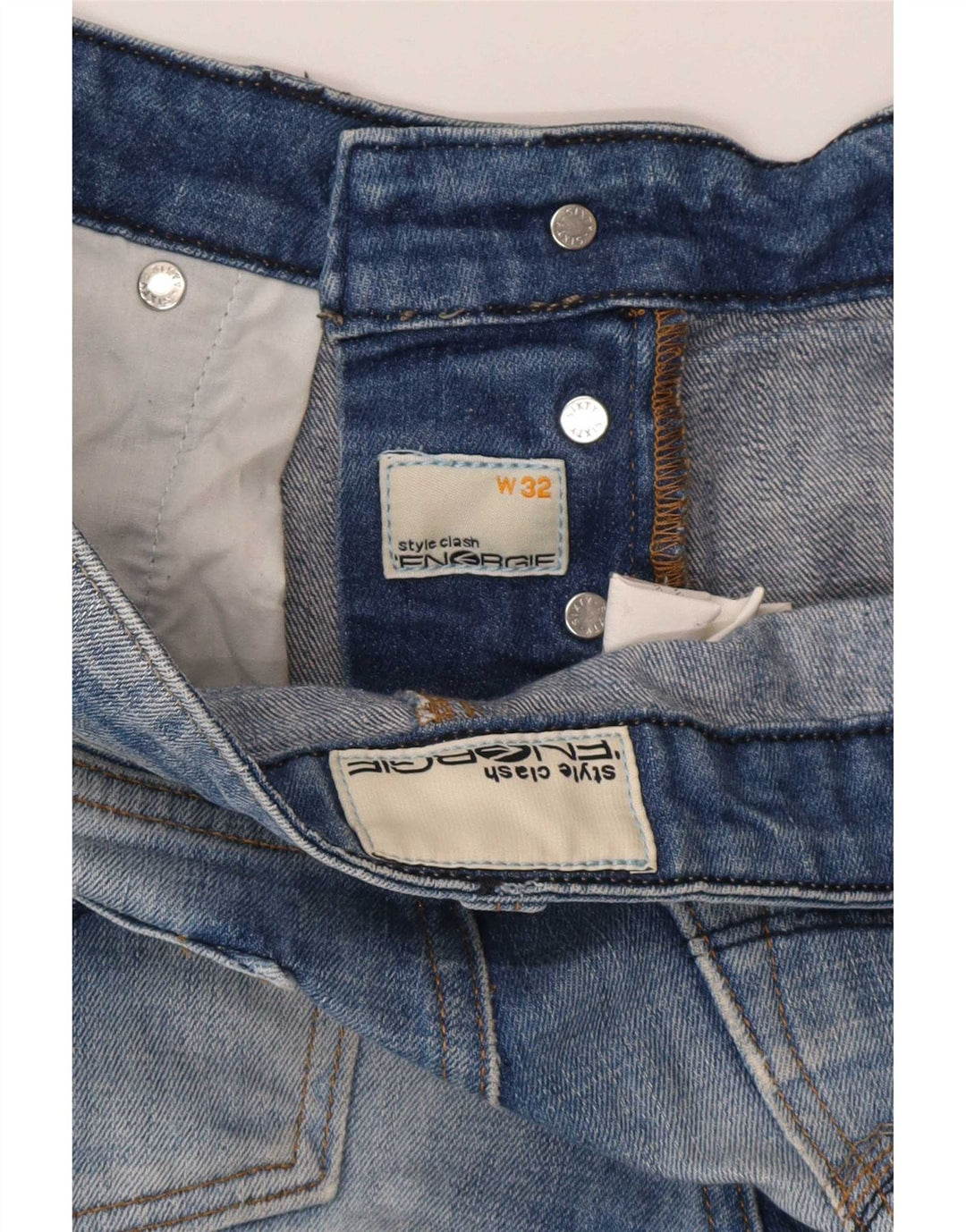 Shorts jeans masculino Energie W32 algodão azul médio